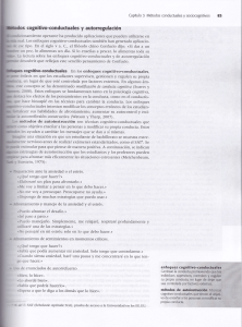 M&eacute;todos cognitivo-conductuales y autorregulaci&oacute;n
