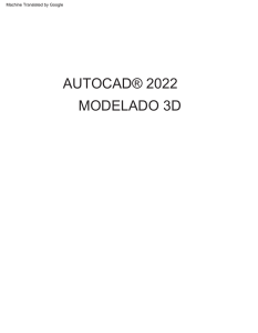 Libro de Modelado 3D AutoCAD 2022