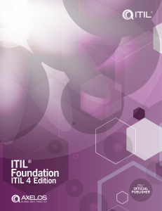 ITIL 4 Foundation Official Textbook