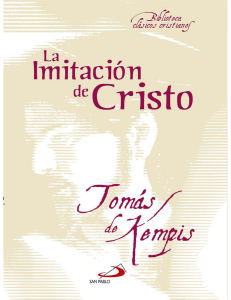 La Imitaci&oacute;n de Cristo de Tom&aacute;s de Kempis