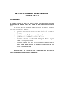 Validaci&oacute;n de Instrumento por Criterio de Expertos