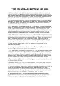 Prueba Econom&iacute;a de Empresa IQS 2021