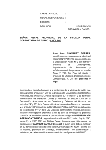 Denuncia Usurpaci&oacute;n Agravada y Da&ntilde;os Fiscal&iacute;a Chiclayo