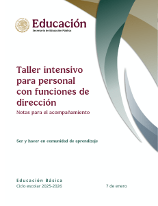 Taller Directivo Comunidades de Aprendizaje SEP