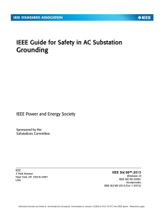 IEEE Std 80-2013: AC Substation Grounding Safety Guide