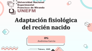 Adaptaci&oacute;n Fisiol&oacute;gica del Reci&eacute;n Nacido