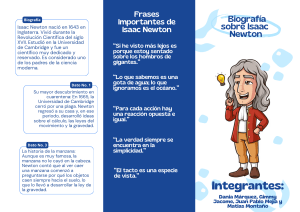Biograf&iacute;a de Isaac Newton y sus Aportes Cient&iacute;ficos
