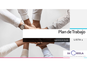 Plan de Trabajo CIEELA Ingenieros en Acci&oacute;n