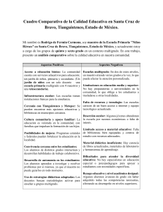 An&aacute;lisis de la Calidad Educativa en Santa Cruz de Bravo