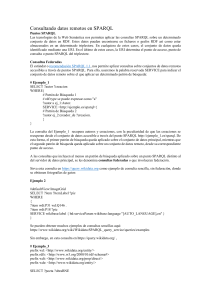 Consultando datos remotos en SPARQL: Gu&iacute;a de consultas federadas
