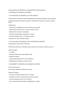 Plan Nacional de Desarrollo M&eacute;xico y Crecimiento Econ&oacute;mico Espa&ntilde;a