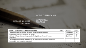 Modelo Bernoulli - Distribuci&oacute;n de Bernoulli