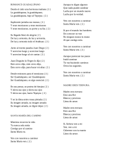 Canciones Religiosas: Guadalupe y Devociones Marianas