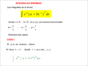 Integrales irracionales