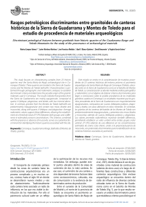 Procedencia de Granitoides en Carranque