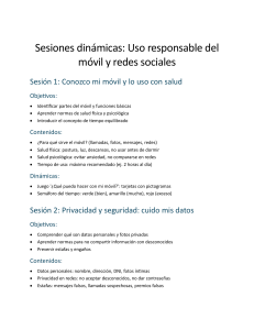 Sesiones de sensibilizaci&oacute;n sobre el uso del m&oacute;vil y otros dispositivos tecnol&oacute;gicos para PDID