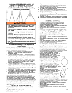 TABLAS DE L&Iacute;MITE DE TRABAJO DE CARGA 