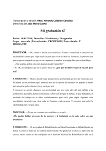 Entrevista a una migrante cubana en M&eacute;xico: Experiencia y desaf&iacute;os