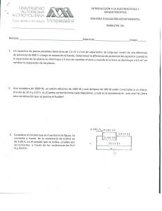 Examen de Electrost&aacute;tica y Magnetost&aacute;tica