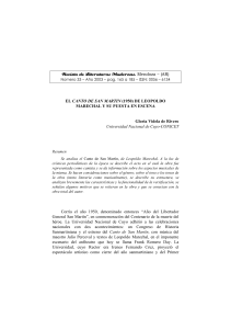 An&aacute;lisis de 'El Canto de San Mart&iacute;n' de Leopoldo Marechal