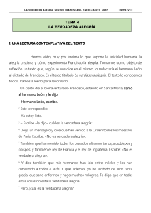 La Verdadera Alegr&iacute;a Franciscana