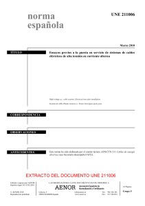 UNE 211006: Ensayos para cables de alta tensi&oacute;n