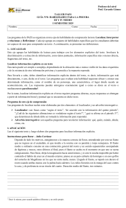 Gu&iacute;a PAES Habilidades de Comprensi&oacute;n Lectora