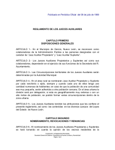 Reglamento de los Jueces Auxiliares