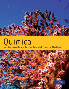 Qu&iacute;mica General, Org&aacute;nica y Biol&oacute;gica - Timberlake
