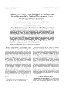 Hydrogen & Ethanol from Biodiesel Waste: Bioengineering Study