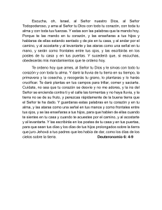 Deuteronomio 6:4-9 - Texto B&iacute;blico en Espa&ntilde;ol