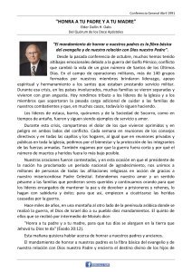 Honrar a tus padres: Discurso de la Conferencia General 1991