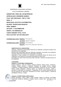 F&iacute;sica de los materiales