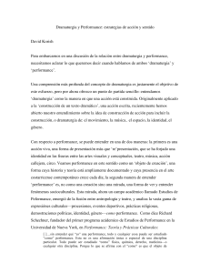 dramaturgia y performance