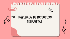 HABLEMOS DE INCLUSION