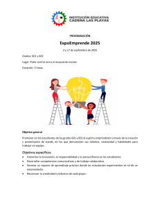 Programa ExpoEmprende 2025: Evento Emprendedor para Estudiantes