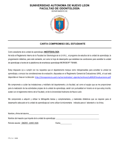 Carta de Compromiso del Estudiante - Curso de Anestesiolog&iacute;a - UANL