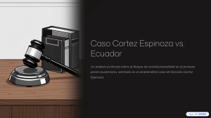 Caso Cortez Espinoza vs. Ecuador: Bloque de Constitucionalidad