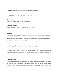 Mezclas de Alto Modulo Colombias