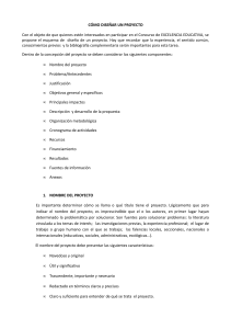 comno dise&ntilde;ar un proyecto