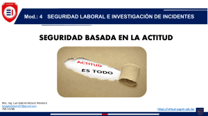 Seguridad Basada en la Actitud - M&oacute;dulo 4 Seguridad Laboral