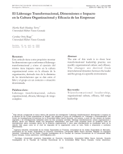 Liderazgo Transformacional: Dimensiones e Impacto en Cultura Organizacional y Eficacia Empresarial