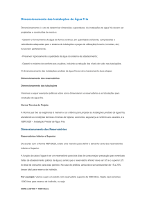 Dimensionamento de Instala&ccedil;&otilde;es de &Aacute;gua Fria | Guia T&eacute;cnico