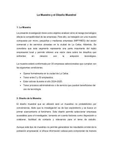 Dise&ntilde;o Muestral para Estudio de MIPYMES en La Ceiba