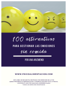 100 alternativas para gestionar las emociones sin comida