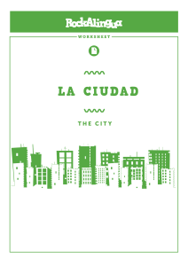 Hoja de trabajo de vocabulario de la ciudad en espa&ntilde;ol - RockAlingua