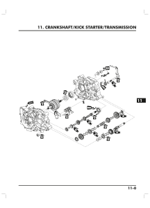 Crankshaft Kick Starter Transmission Service Manual