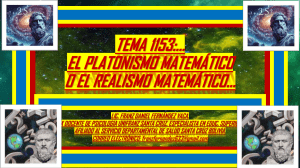 TEA8C6~1 PARTE 1. PLATONISMO MATEM&Aacute;TICO O REALISMO MATEM&Aacute;TICO.