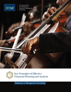 Key Principles of Effective Financial Planning and Analysis