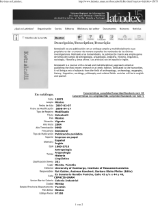 Revista Ketzalcalli: Investigaci&oacute;n Multidisciplinaria en Humanidades